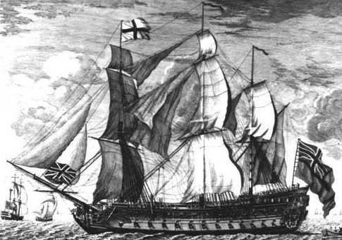 HMS Invincible, lost in 1801